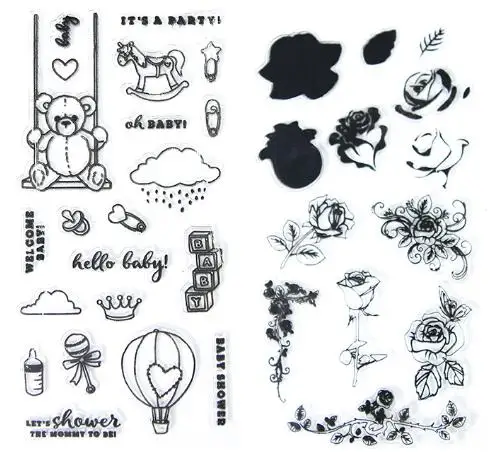 Variety Themes Y46-Y73 Silicone Clear Stamps Seal Blocks for Card Making Decoration and Scrapbooking Craft Stock Custom