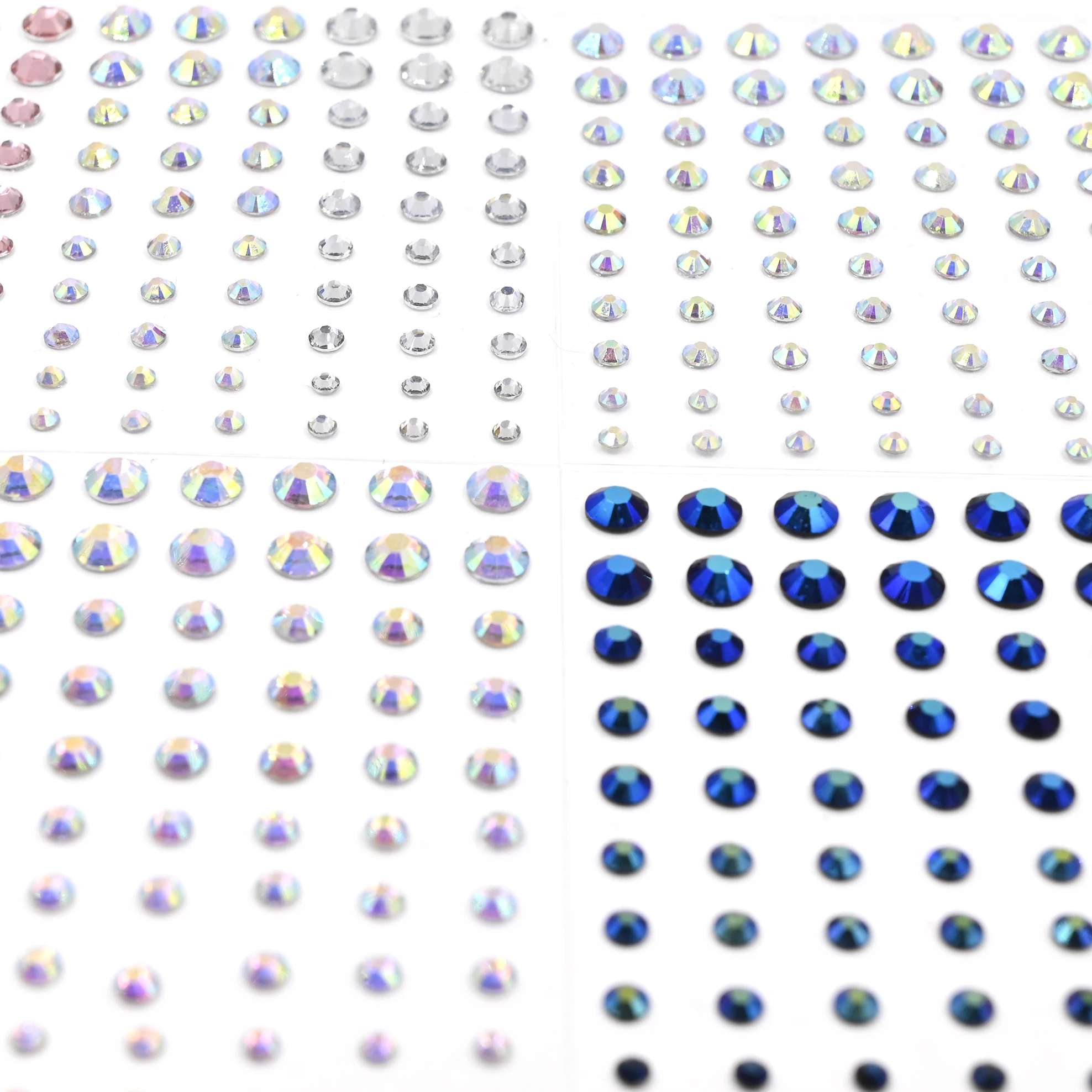 New Arrival Bling Crystal Glitter Eye Jewels Rhinestone Stickers Body Face Decoration Festival Rave Makeup Stickers for Women