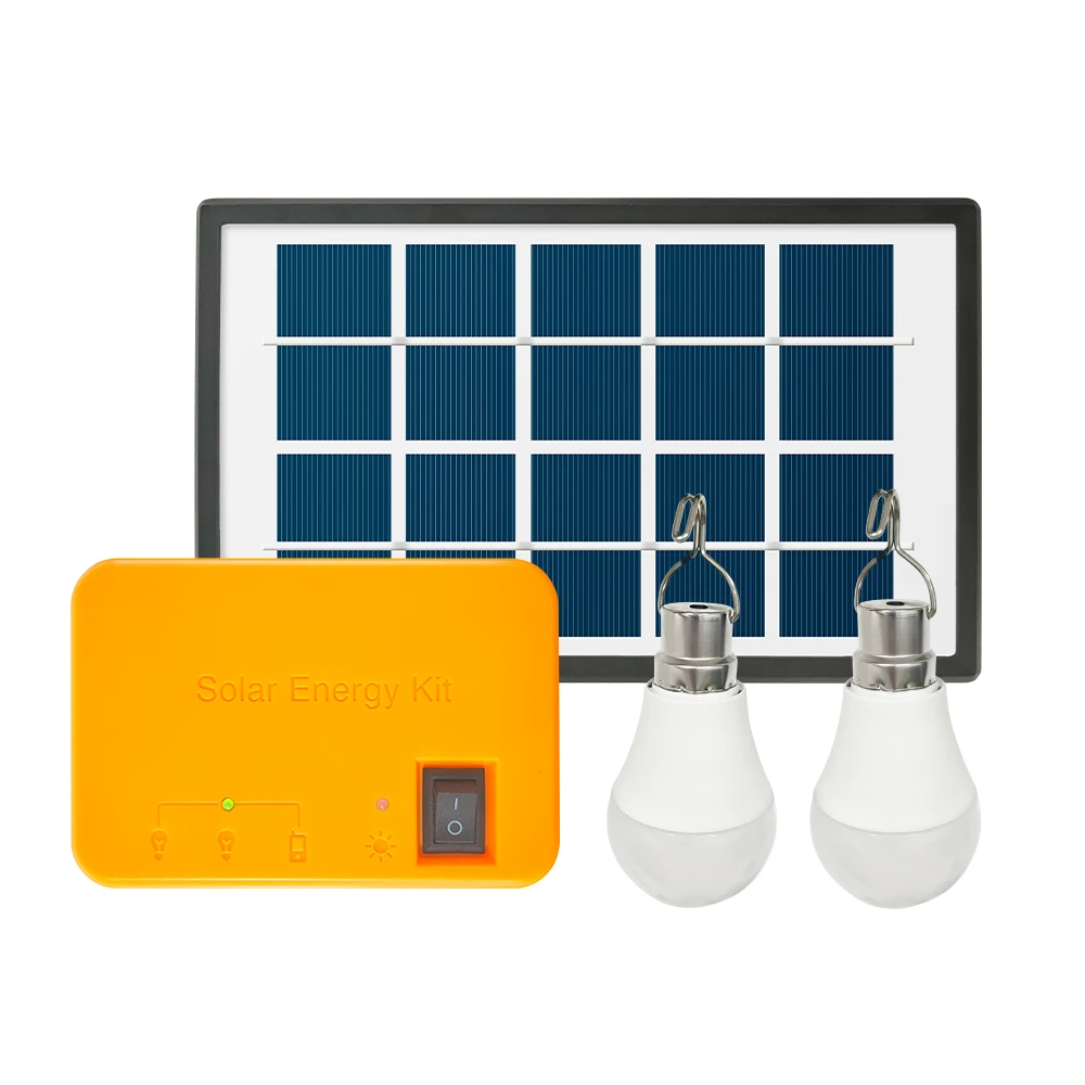 Solar power LED lighting portable lamp solar household system household small lighting power supply system