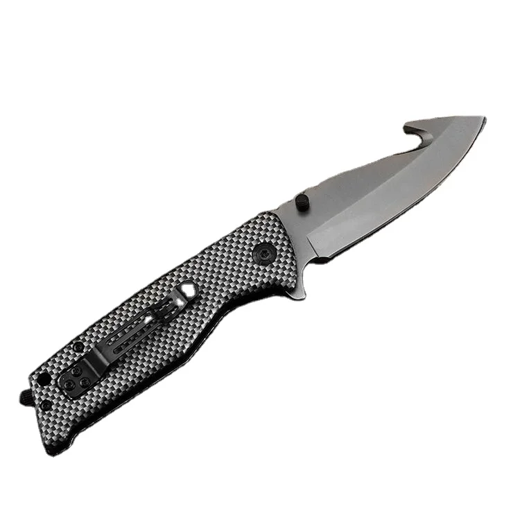 
Quality hidden pocket knife tactical survivalfolding knife ArmyGreen survival knife 