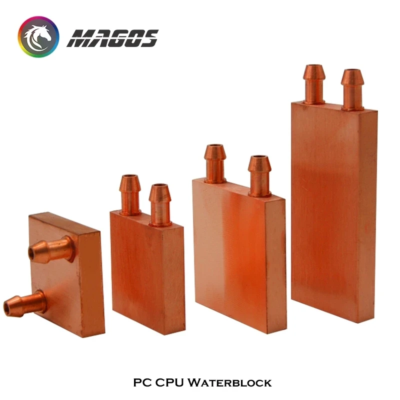 Pure Copper Water Block Heatsink Cooler For CPU GPU North Bridge For Intel & AMD Universal Radiator 40mm 80mm