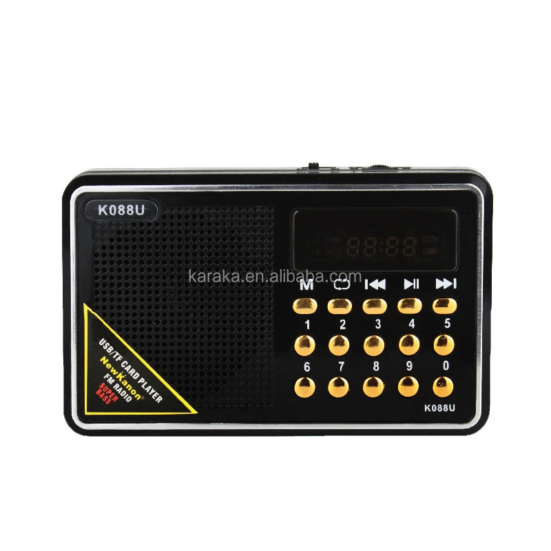 088 manufacture Amazon hot selling pocket home mini radio Portable FM sound complete bands receive
