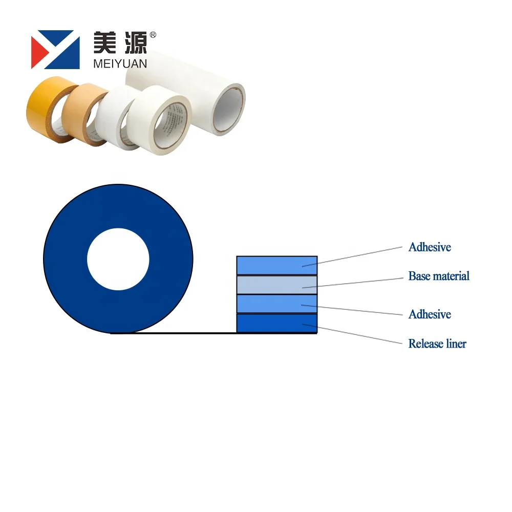 Manufacturer Jumbo Roll Tape Double-Faced Adhesive Tape Cinta De Doble Cara Double Sided Foam Tape