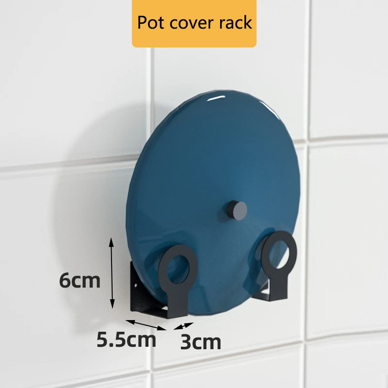 3 Layers Pan Pot Cover Lid Storage Rack Holder Wall-Mounted Stainless Steel Pot Lid Rack