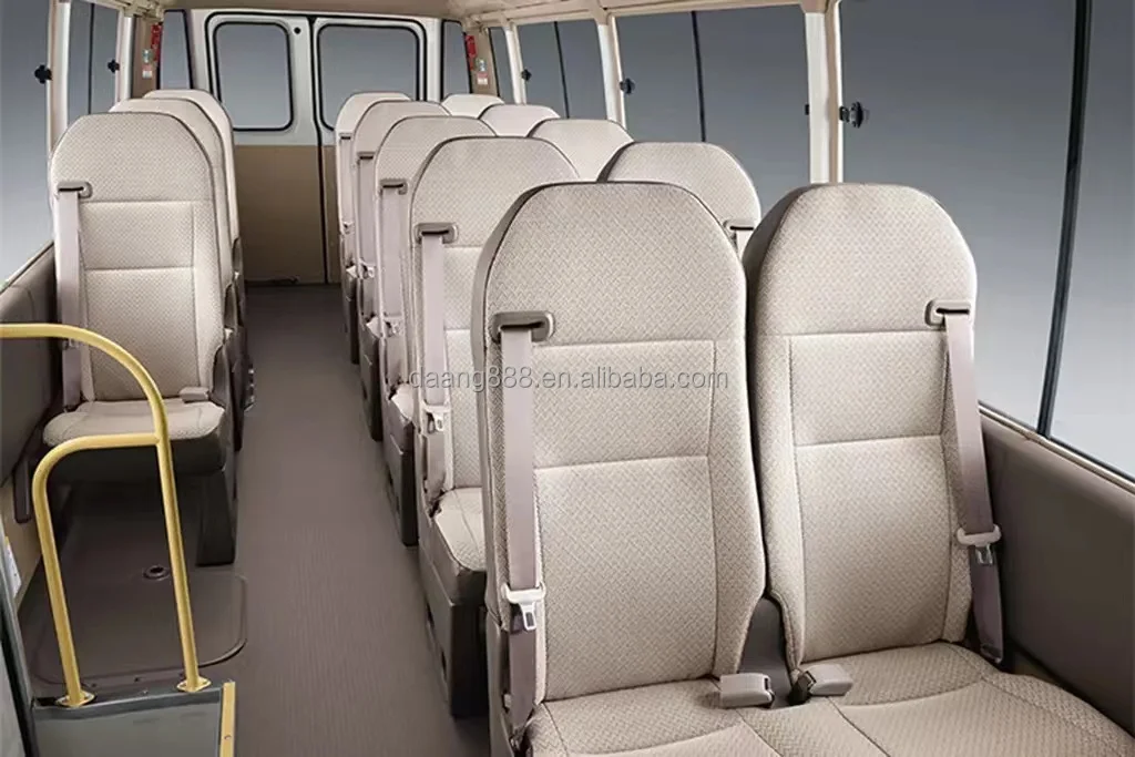 Hot Selling Good Condition gasoline 10-23 Seats luxury Toy-ota Coaster business Bus City Bus Mini Bus For Sale