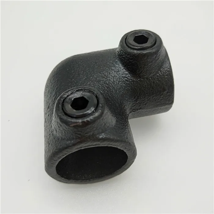 3/4 Inch Black Structural Pipe Fitting 90 Degree Elbow Pipe Clamp