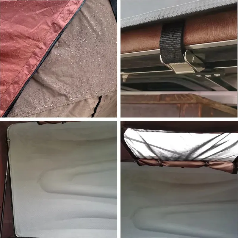 Outdoor Camping Road Trip 3-4 People Hardtop Car Roof Tent