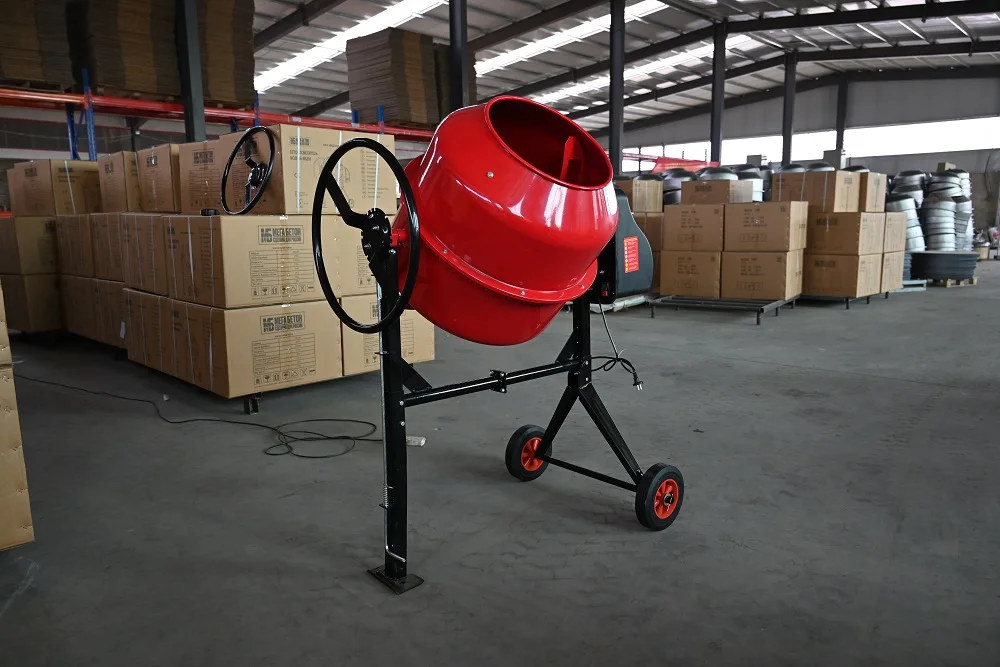 Factory direct supply 90L 120L 800L portable small Electric cement concrete mixer machine mobile mortar feed drum concrete mixer