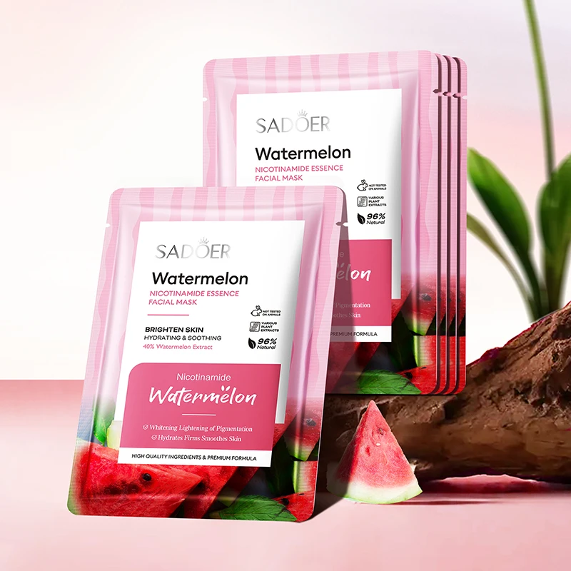OEM SADOER Beauty Diy Spa Collagen Hydro Jelly Mask Whitening Natural Watermelon Niacinamide Facial Mask Skin Care Set