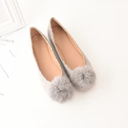 Wholesale cute nude foldable ballet woman flats shoes