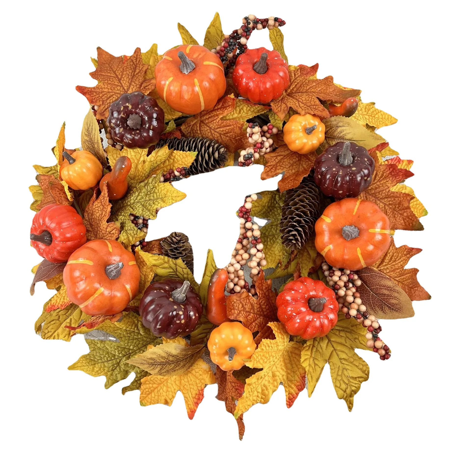 2023 Hot selling Harvest Festival Autumn garland home door decoration Thanksgiving berry pumpkin maple leaf garland