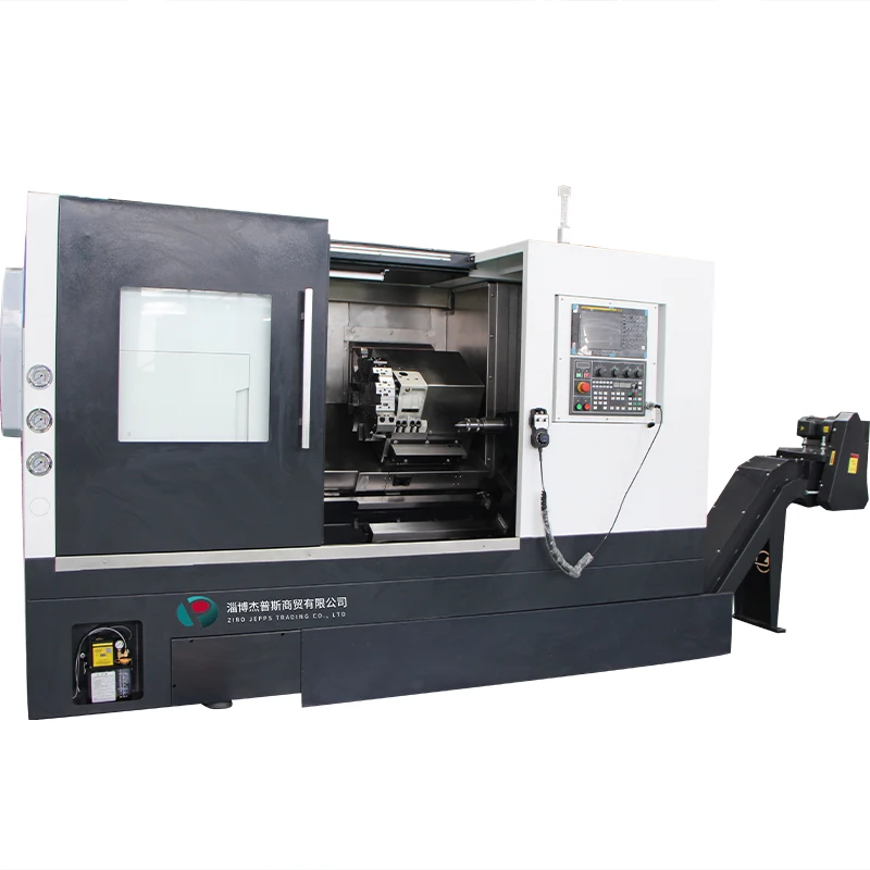 Torno horizontal full function TCK56A cnc turning lathe center with power tool turret