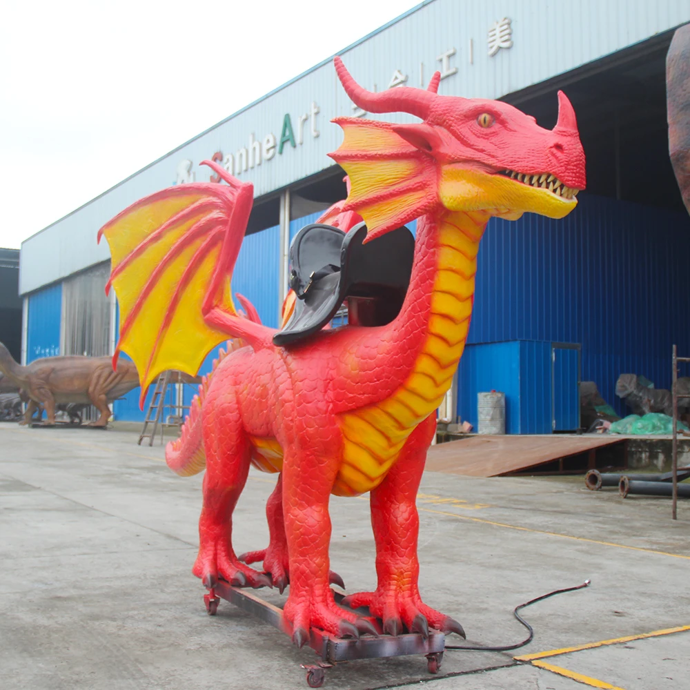 Import From China Amusement Park Games Dragon Ride Animatronic Dragon Ride