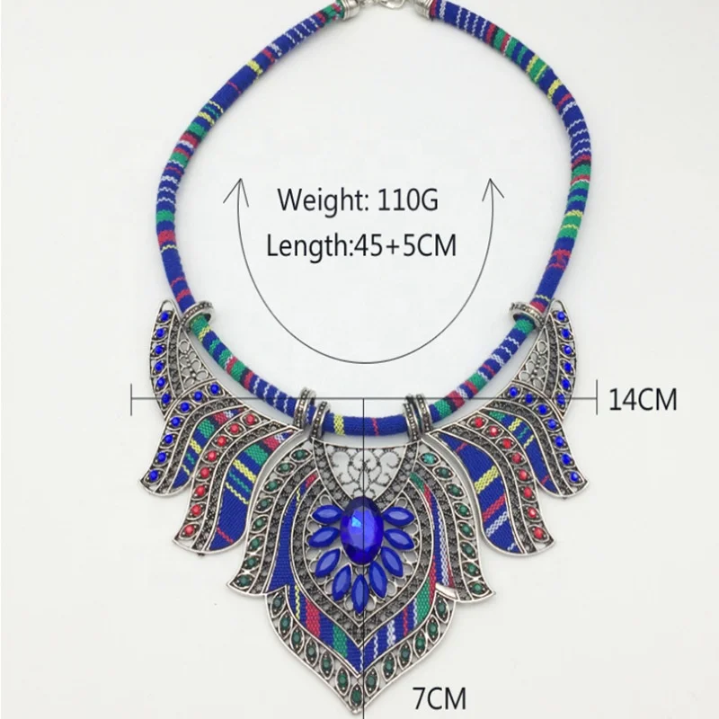 ethnic style chunky choker