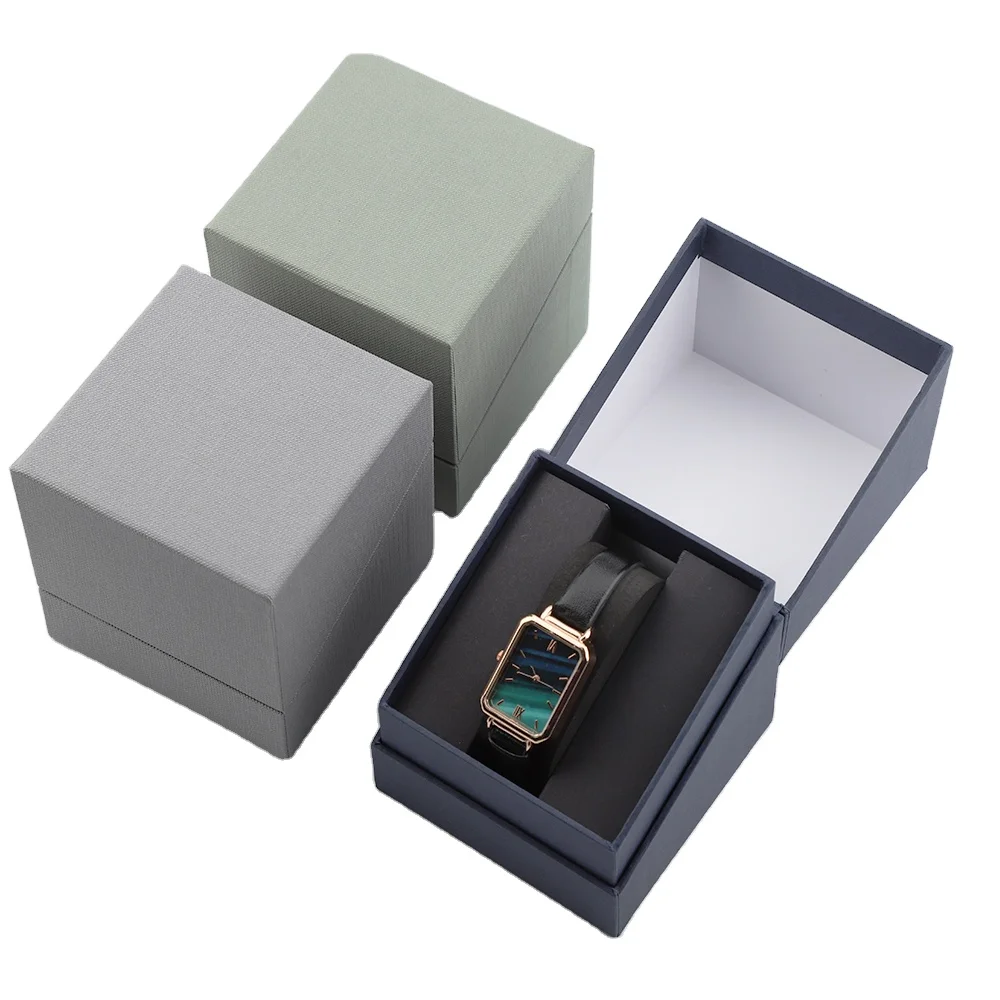 OEM custom luxury printing cardboard packaging watch case box factory from China