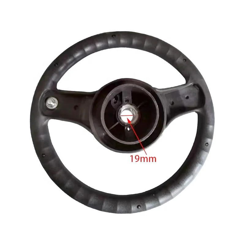 New Energy Electric Forklift Trucks Spare Parts Black PVC Material Steer/Steering Wheel with Horn