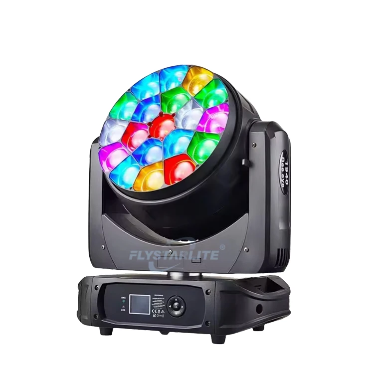 K15 Bee Eye 19x40w Moving Head Stage Lights Concert Event LED DJ Disco RGBW 4in1 Wash Zoom Bee Eye Light