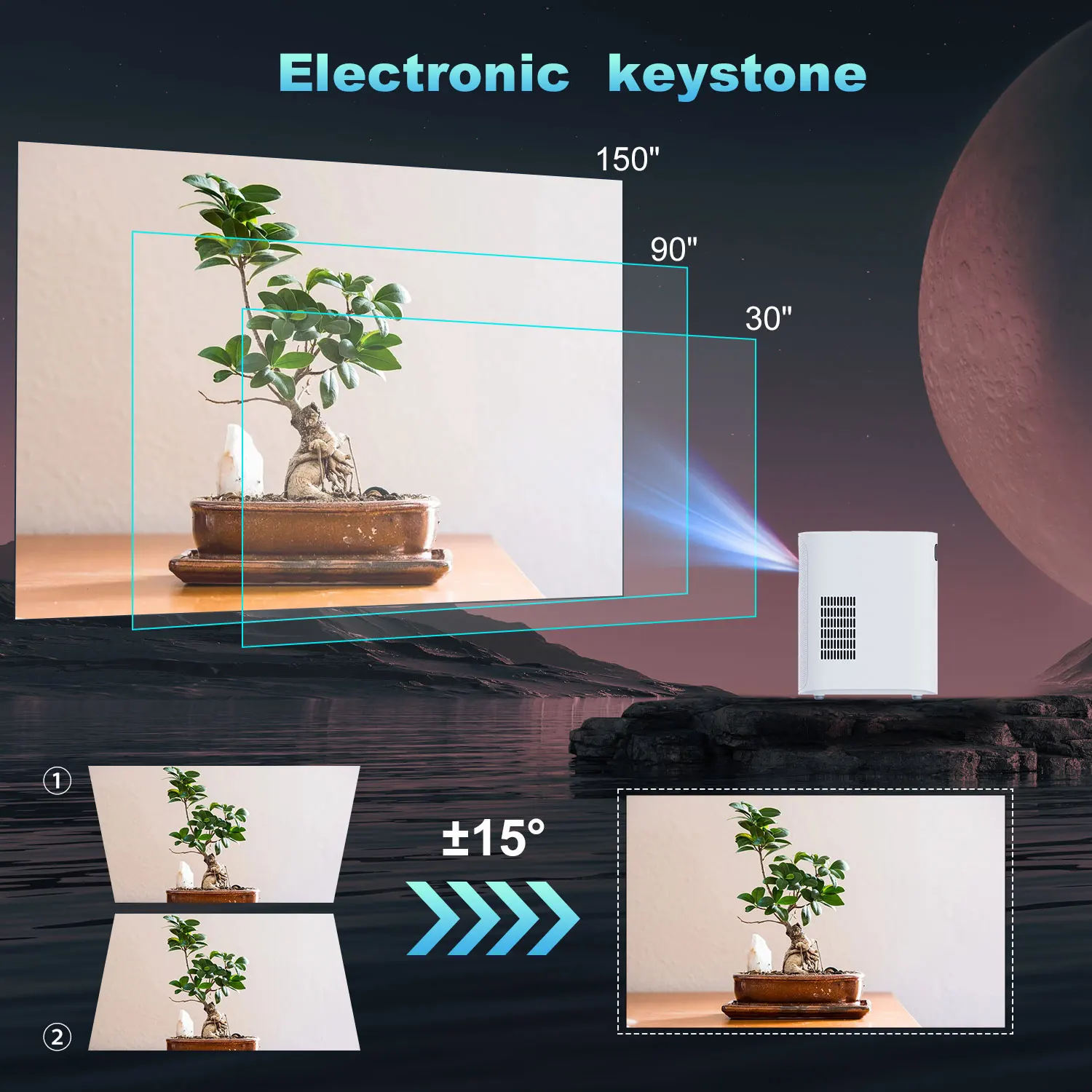 B6 Wholesale Outdoor Flim Cinema Equipment Projector Support Portable Mini Pc Sealed Projector For Movies Projector Home Theater