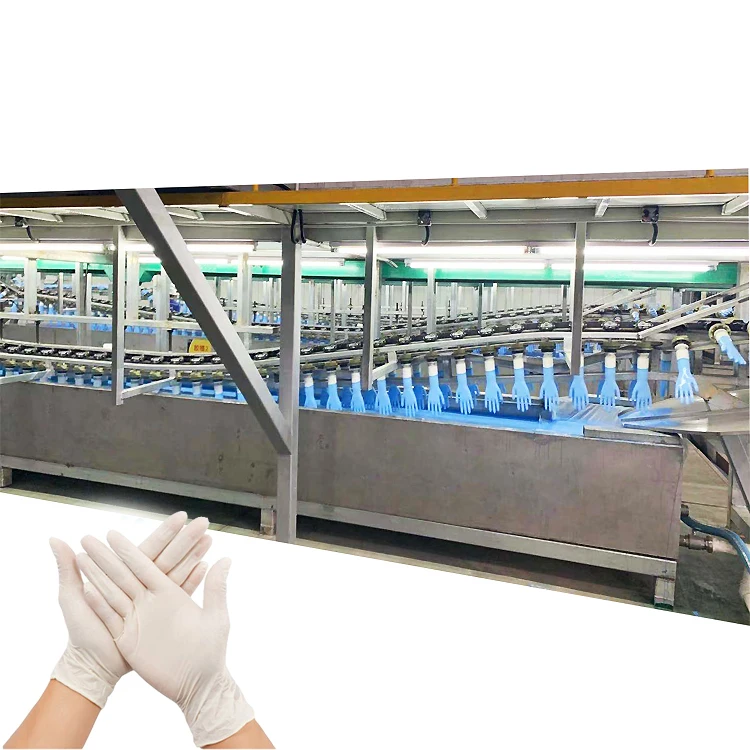 Latex coating glove production line machinery for production of latex glove