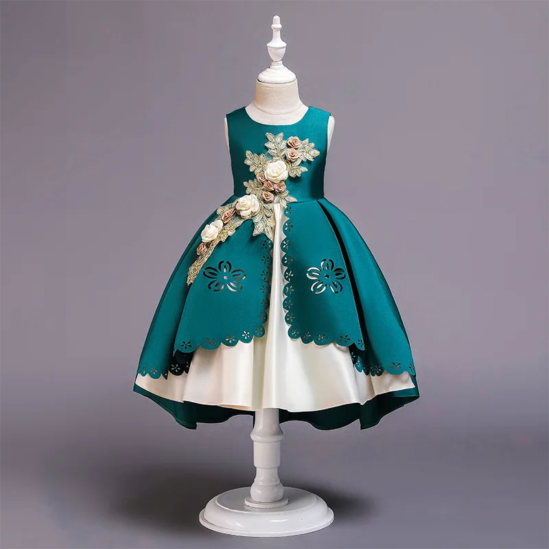 Hao Baby Kindergarten Costume Christening Summer Vest Children Princess Girls Dress