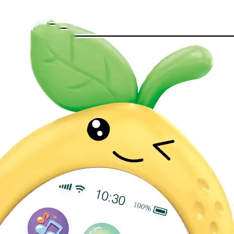 2024 Baby early education sleeping story mobile ohone toy fun lemon baby music learning phone toy with music light