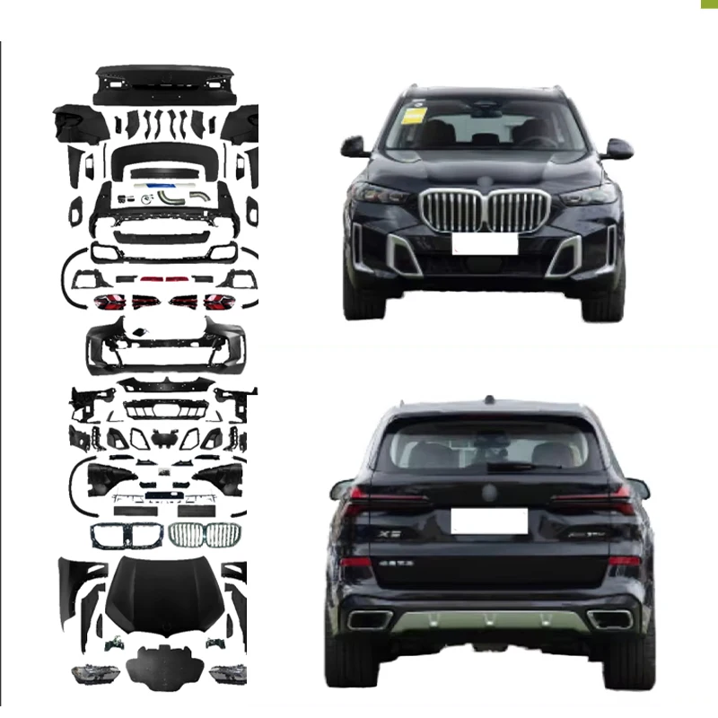 BM 2006-2013 Year X5 E70 Upgrade BodyKit Front Bumper for X5 G05 LCI MT Cars Auto Body Systems Change for Old New X5 G05 G18