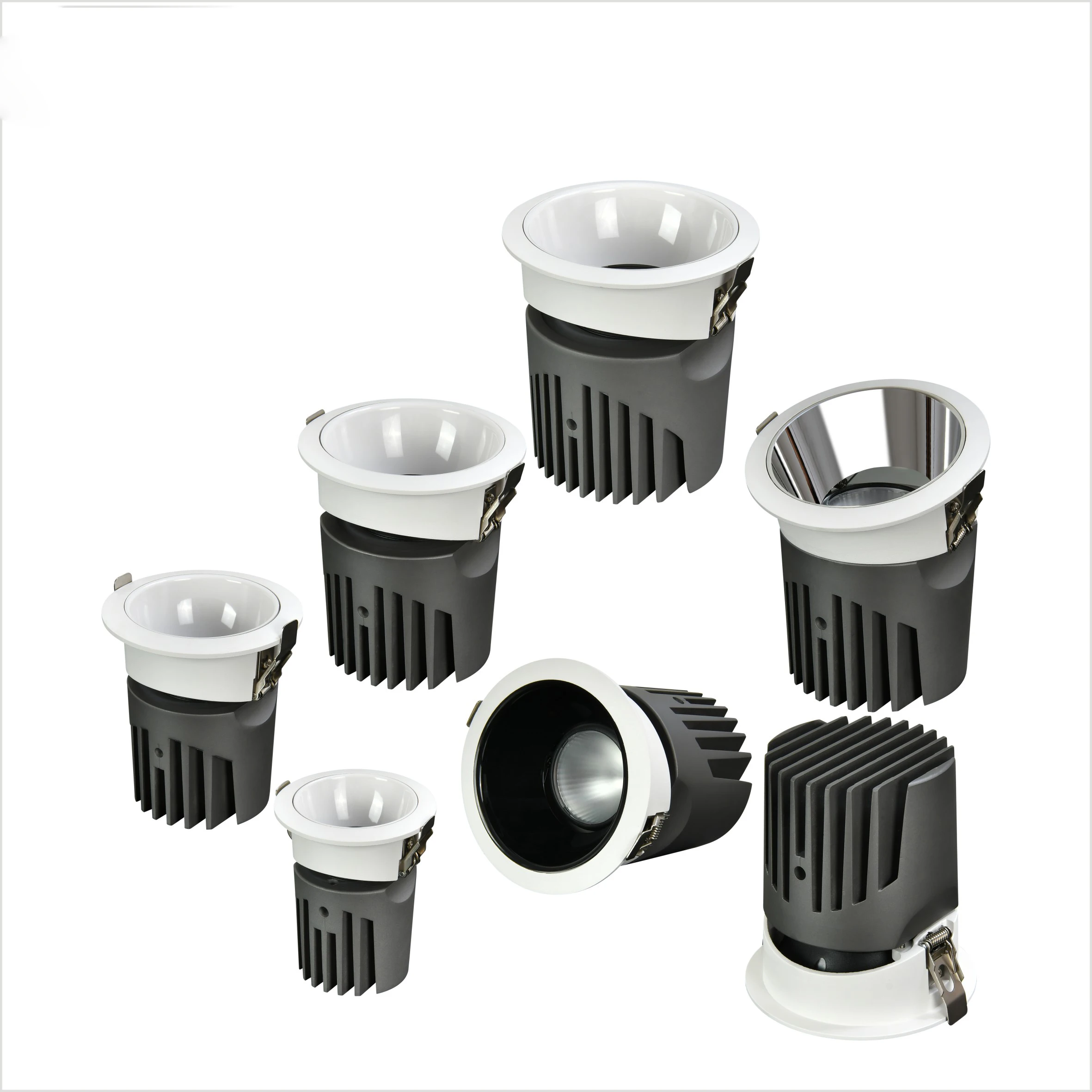 Коммерческий алюминиевый потолочный фиксированный антибликовый светодиодный прожектор