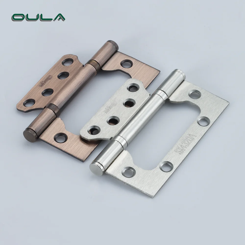 4 Inch iIron  2 Ball Bearing Flush Door Butterfly Hinge high qullity metal furniture pivot durable hinges