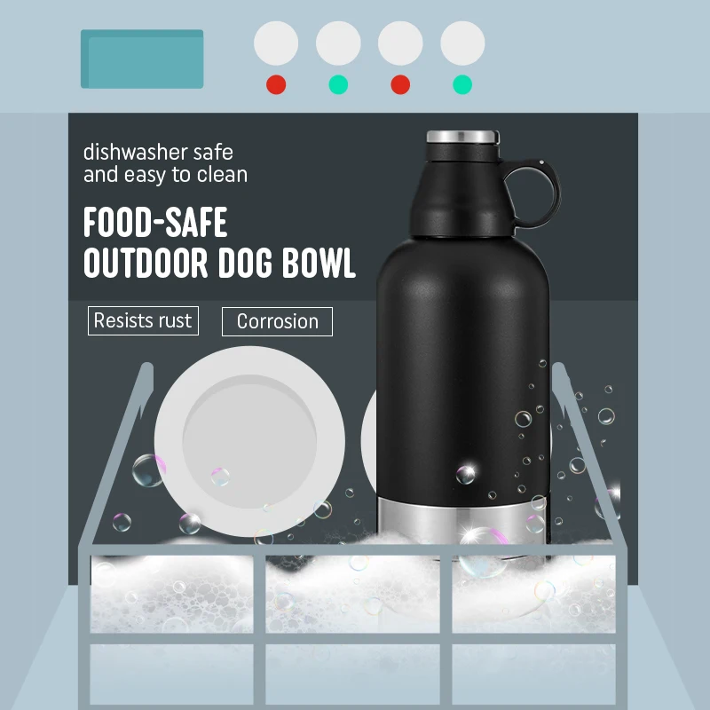 3 in 1 Portable Dog Travel Water Bottle and Bowls Human and Dog Water Bottle Water Bowl Dispenser Travel Accessories