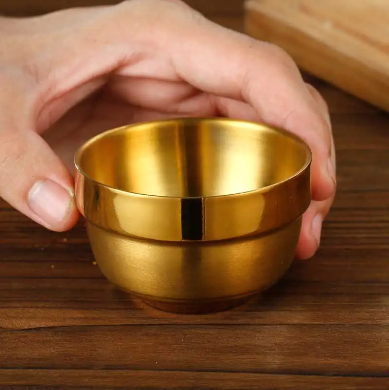 Korean Style 80 ML Stainless Steel 304 Cup Portable Small Mini Wine Whisky Soju Shochu