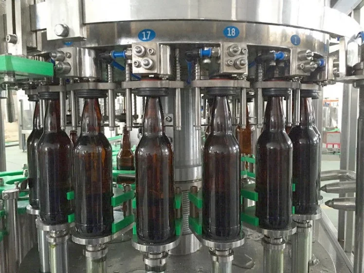 3 In 1 Automatic Glass Bottle Whisky Vodka Beer Production Line Filling Making Bottling Machine