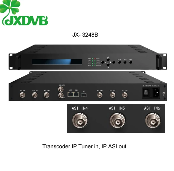 6 в 1 HD 1080P Mpeg4 IPTV Transcoder
