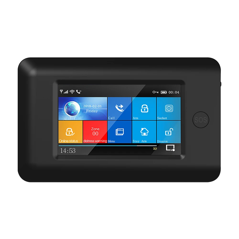 Молодые светодиодные часы с будильником-мониторинг в реальном времени многофункциональный детектор сенсорный экран сигнализация Крытый встроенный 90 децибел микрофоном