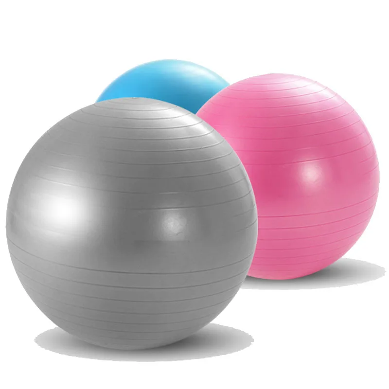 Custom Color Pvc Yoga Ball Fitness 55cm 65cm 75cm Sport Pilates Birthing Ball Training Workout Massage Gym Exercise Ball