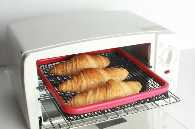 2020 Hot Selling Alkali Resistant Non-stick Oven Cooking Crispy Mesh Basket