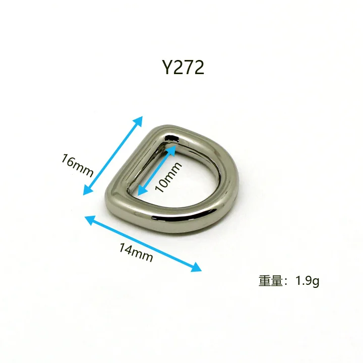 Высококачественное оборудование, оптовая продажа, металлическая пряжка из цинкового сплава с D-образным кольцом, аксессуары для сумок