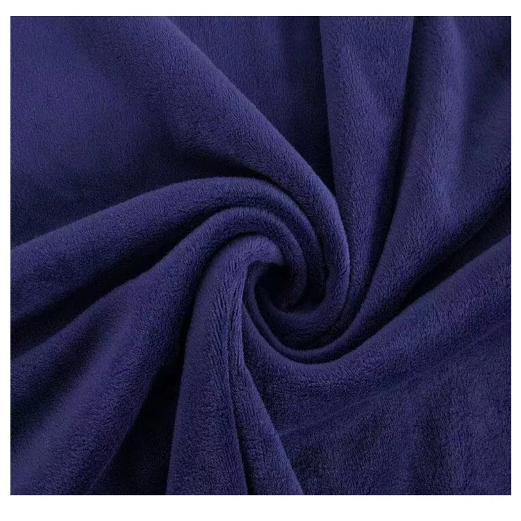 Custom 100% polyester super soft velvet fabric
