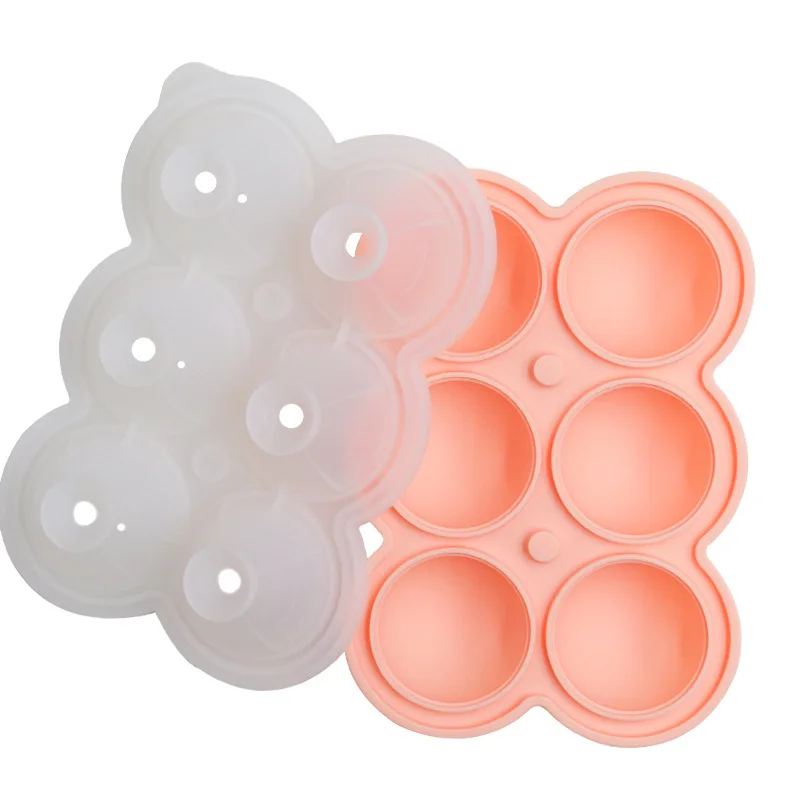 Factory Wholesale Large Whiskey Wine Macallan Ball Maker Silicone Mold Round Circles Block Ice Cube Trays