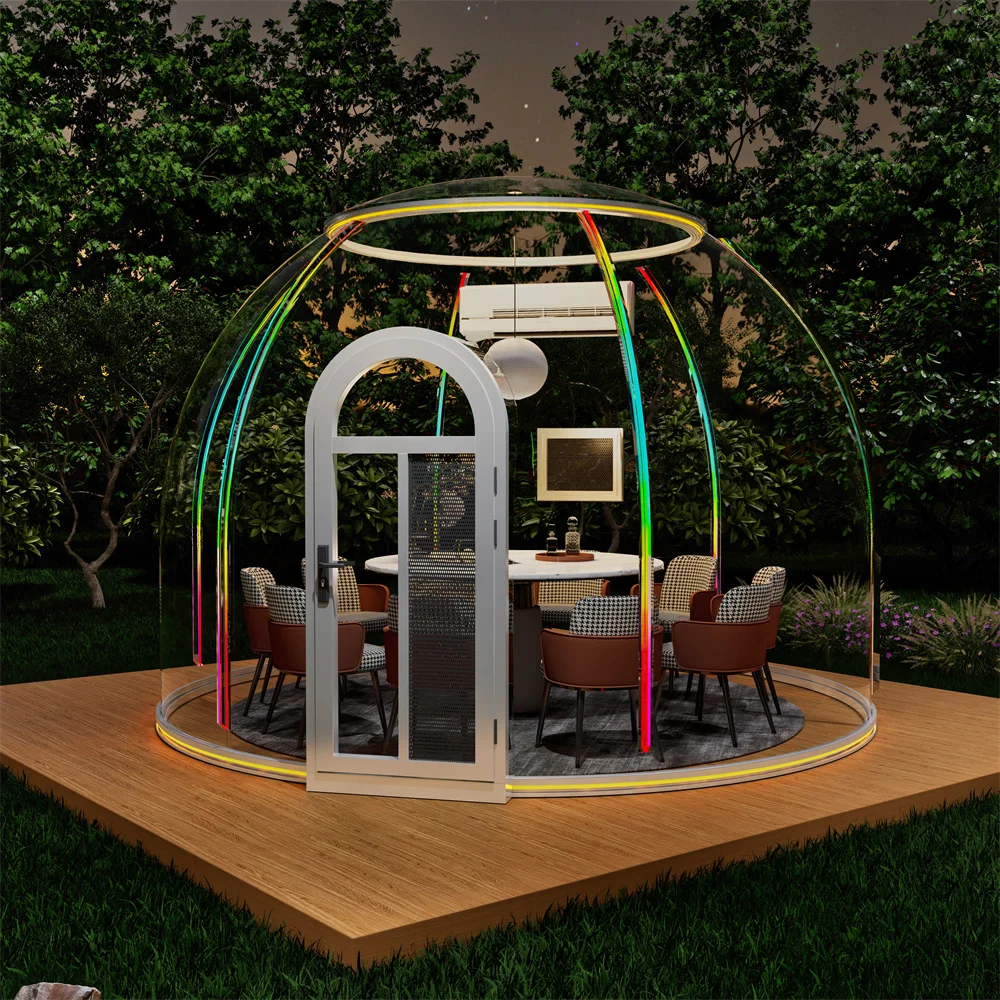 clear polycarbonate sheet plastic bubble rooms dome gazebo tent for dining