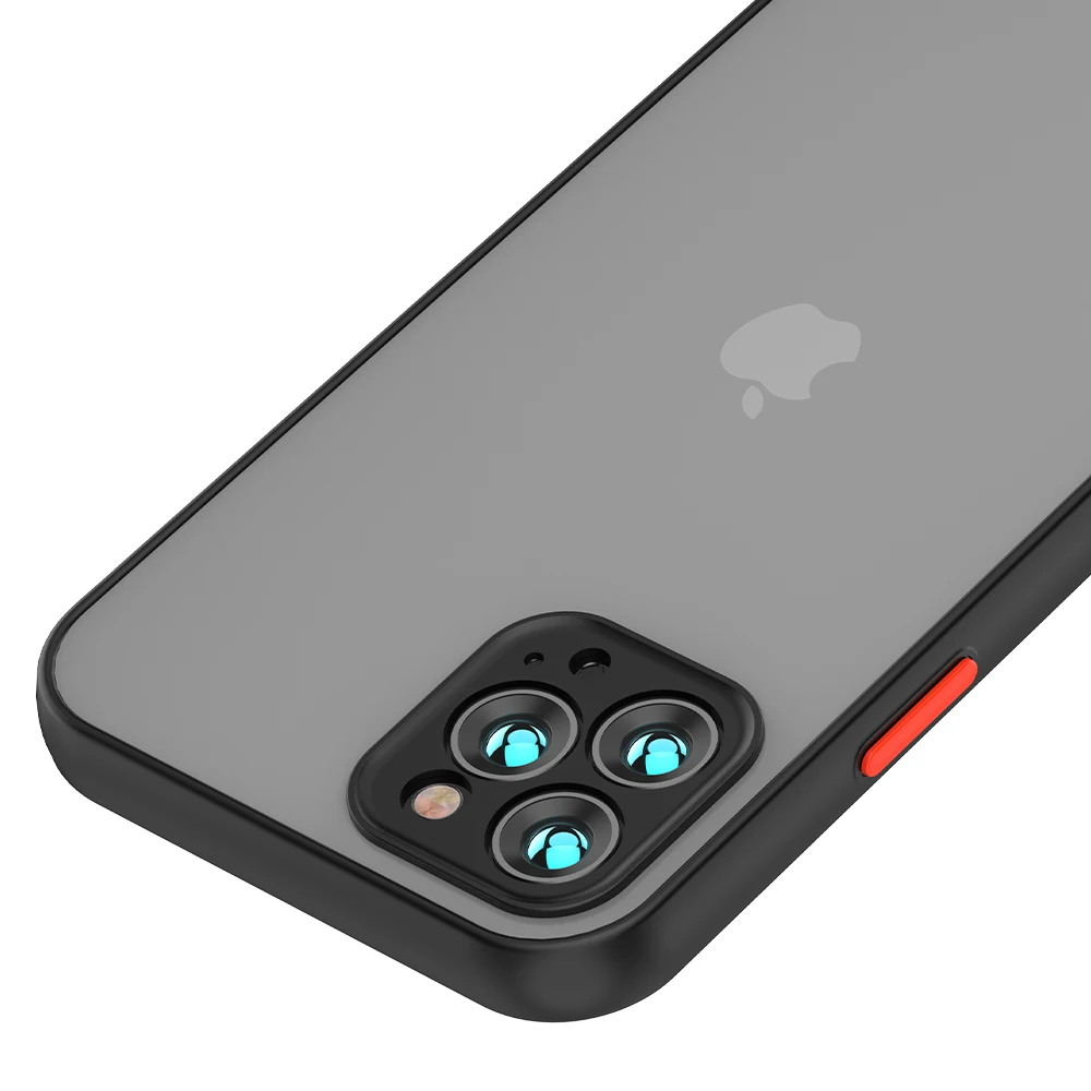  Чехол для iPhone 12 11 Pro Ультратонкий чехол из ТПУ и поликарбоната X/XS MAX XR 8 7 6/6s Plus прозрачная матовая задняя крышка мобильного