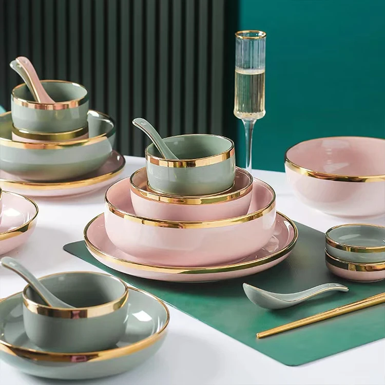 Wholesale Purple Plate Set Dinnerware Set Plates Sets Dinnerware Ceramic