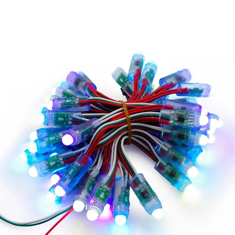 Полноцветный светодиодный пиксельный модуль постоянного тока 12 В 9 мм