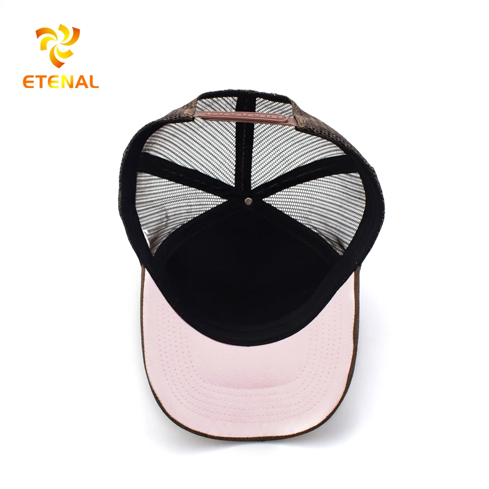 Factory custom 5 panel trucker cap wholesale embroidery logo gorras mesh suede trucker hat