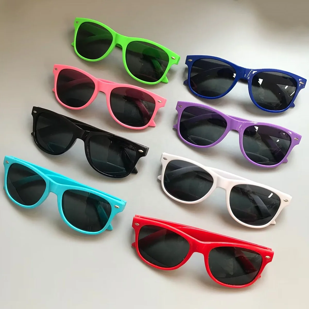 2024 Cute Color New Wholesale Hot sale Custom Children Colourful Kids Sunglasses Fashion Personality Round Frame