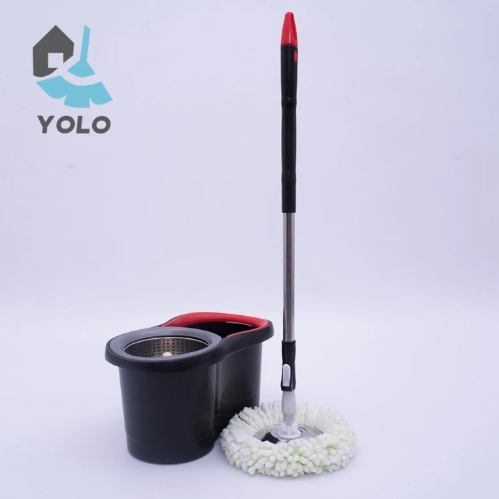 Extensible Telescopic Steel Handle Swivel Magic Mop Spin with Bucket