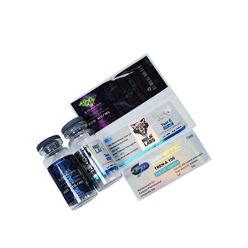 Wholesale OEM & ODM Manufacturer Custom Pharmaceutical Vial Label Medical Injection Glass Vials Label Self Adhesive Stickers