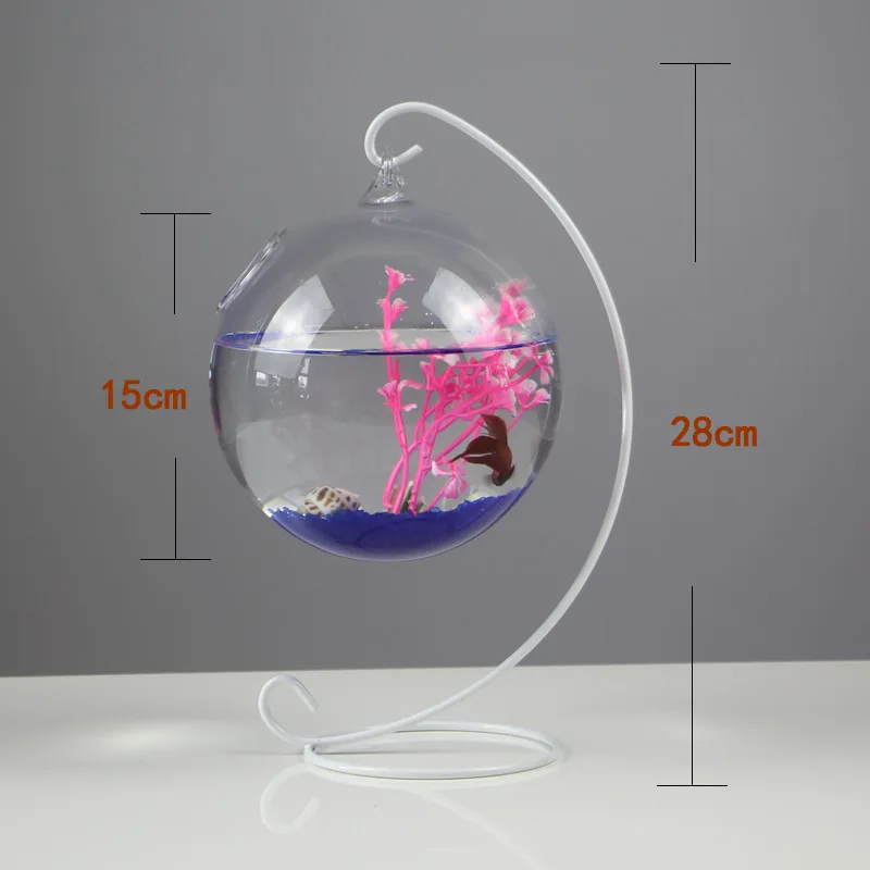 Small Round Acrylic Plastic Fish Tank Aquarium