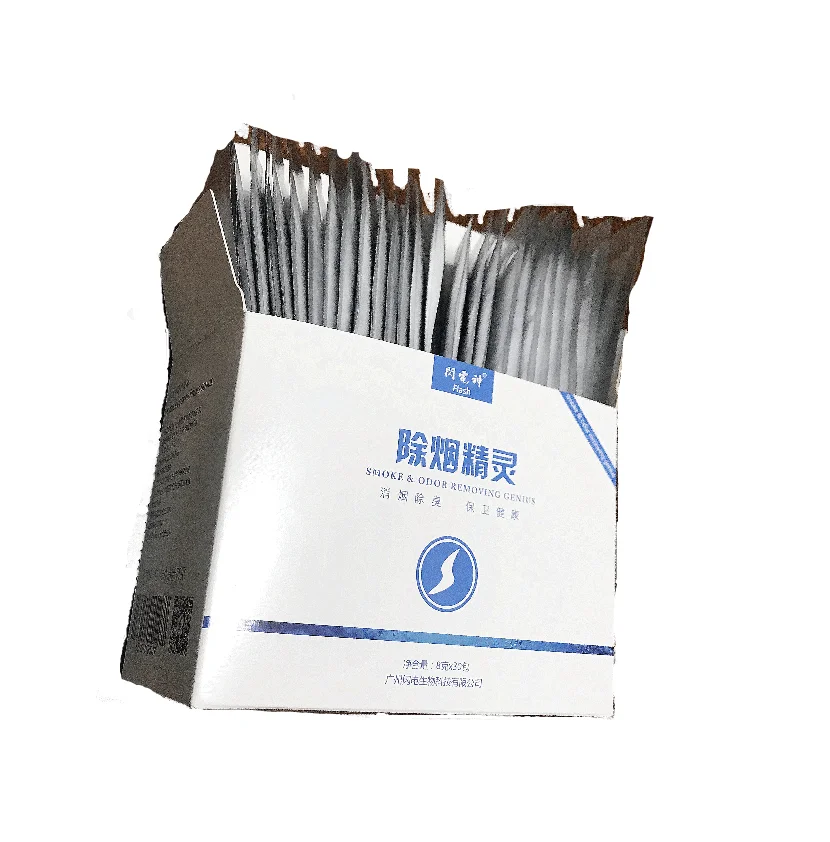 Safe Efficient Chlorine dioxide second hand smoke removal ash tray sand powder