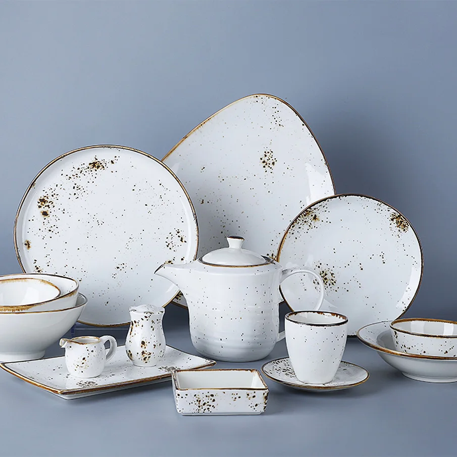 
Crokery Resort Chinese Tableware, Plates Sets Dinnerware Wedding, Royal Crockery Porcelain Dinnerware Sets! 