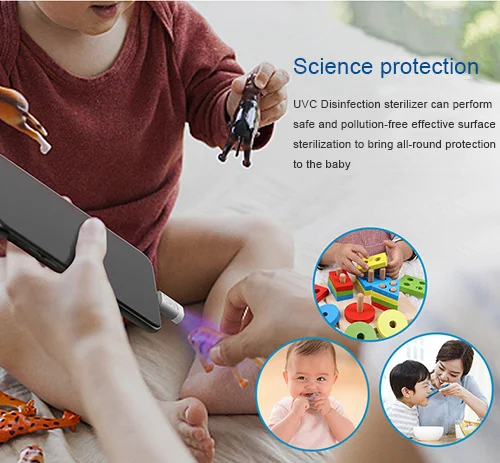 portable multi function portable phone mobile mini UVC Sterilizer B34